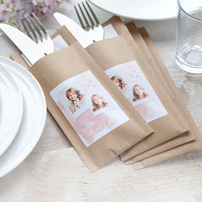 Bestekhouder Kraftpapier bruin Bestekhouder Kraftpapier bruin