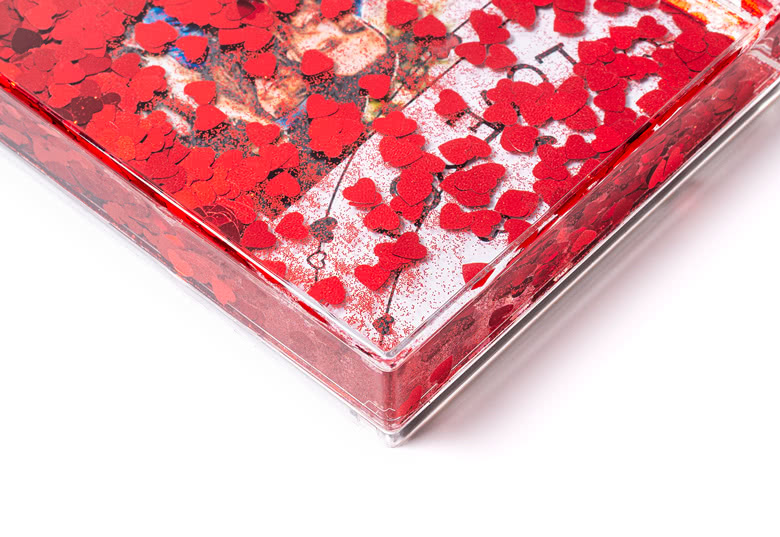 Fotoblok met glitters