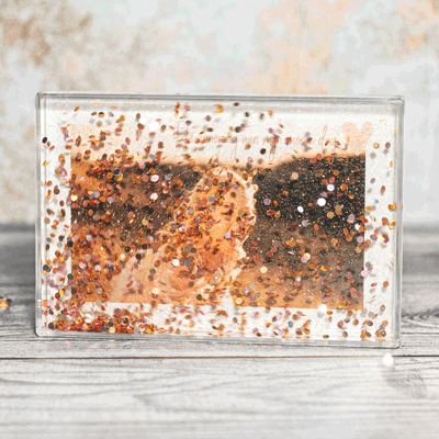 Fotoblok met glitters staand Fotoblok met glitters staand