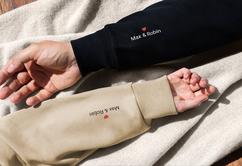 Personalised hoodie