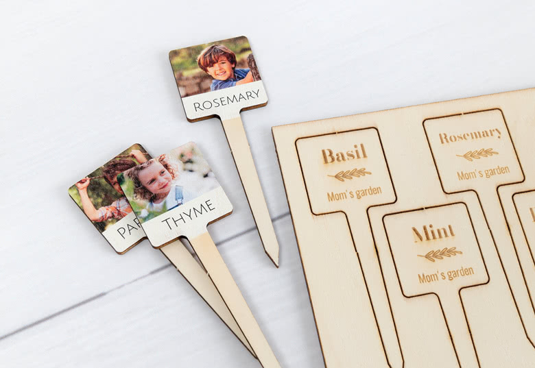 Houten plantenlabel (set van 12)