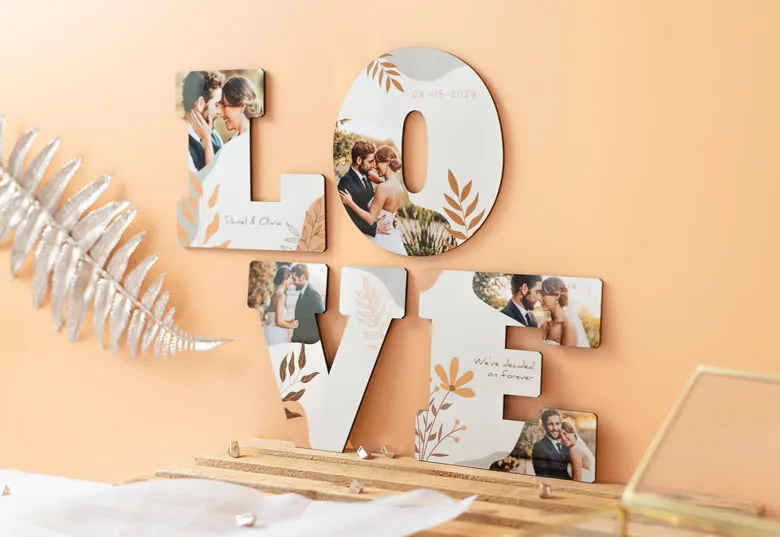 Gepersonaliseerde decoratieve letter