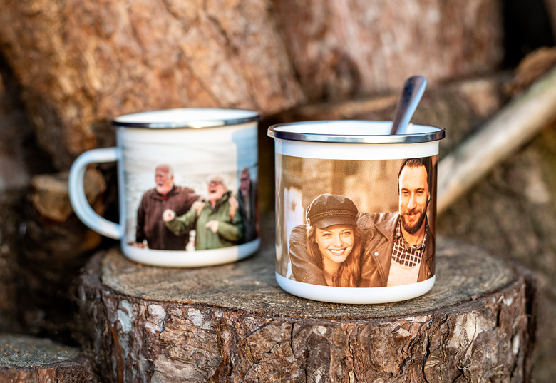 Emaille Tasse personalisiert