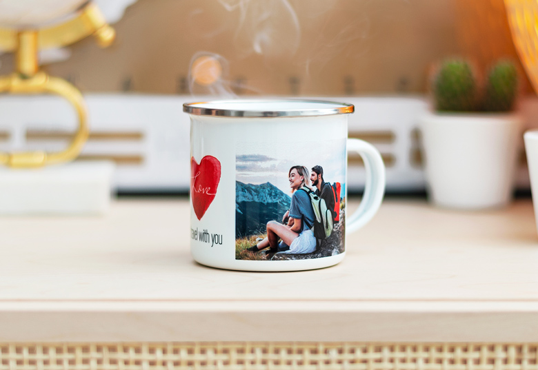 Emaille Tasse personalisiert