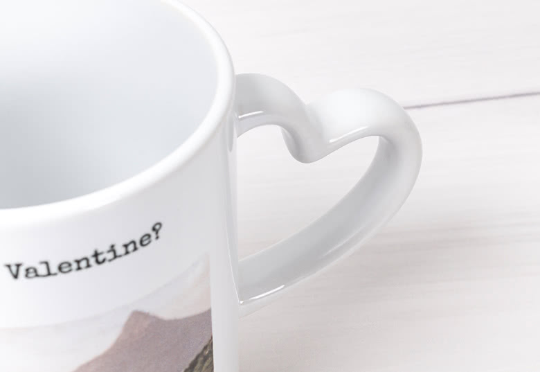 Mug coeur rouge - à personnaliser | copinelouve