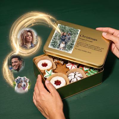 Familienfotomontage