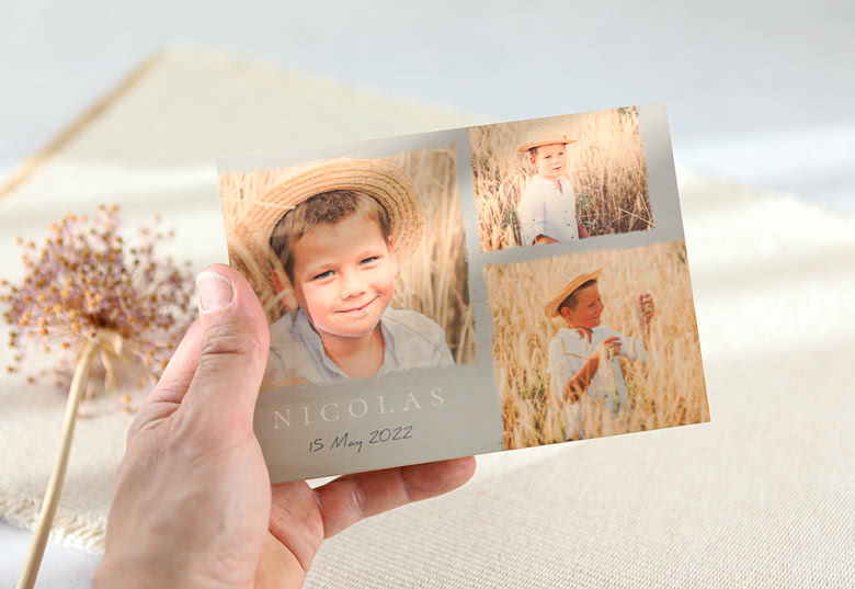 Potentieel paars verjaardag Fotoblok hout | smartphoto.be