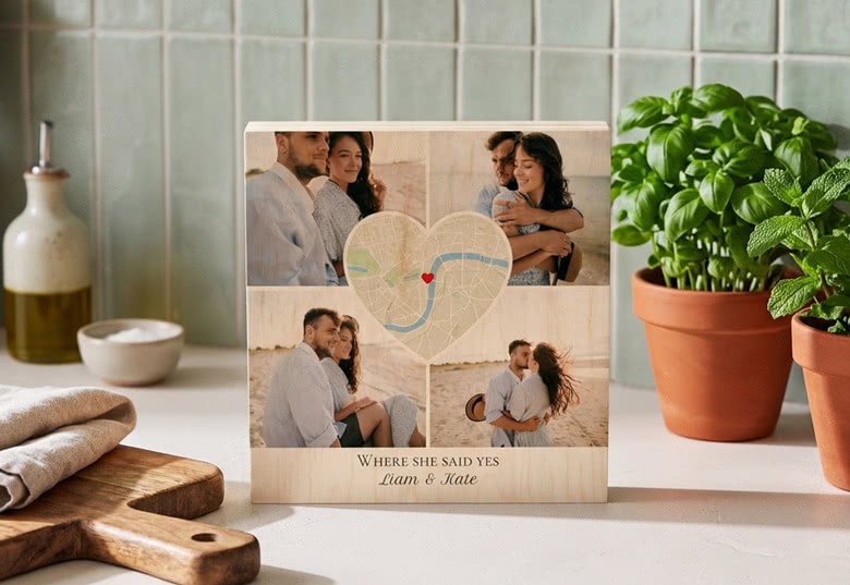 Houten fotoblok