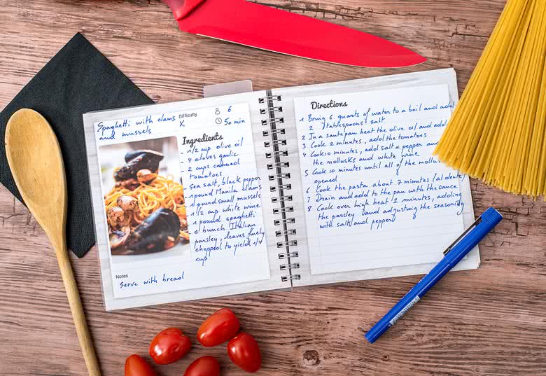 Kit carnet de recettes à personnaliser