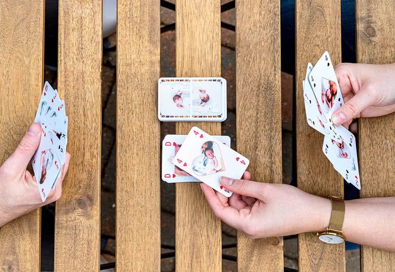 Spillekort med foto - lav dine egne, personlige online