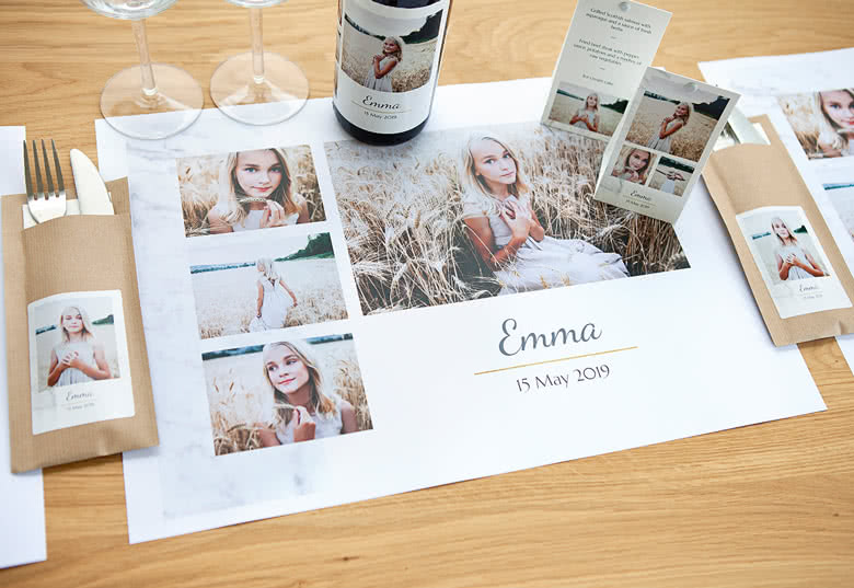 Make your personalised Set of Paper Placemats