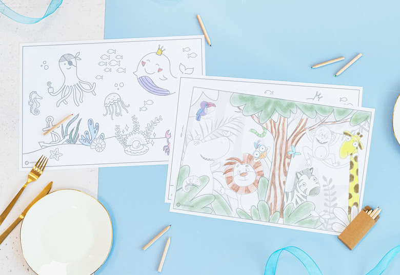 Personalised Paper Placemats with photo
