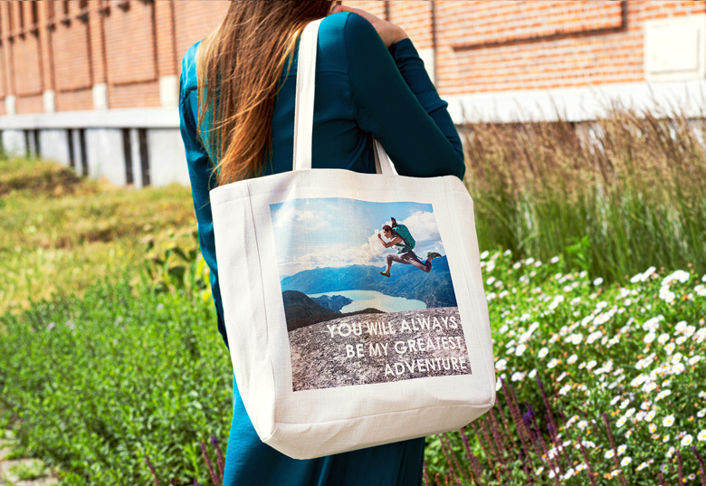 Gepersonaliseerde canvas tas