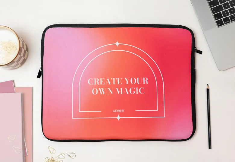 Gepersonaliseerde laptop sleeve