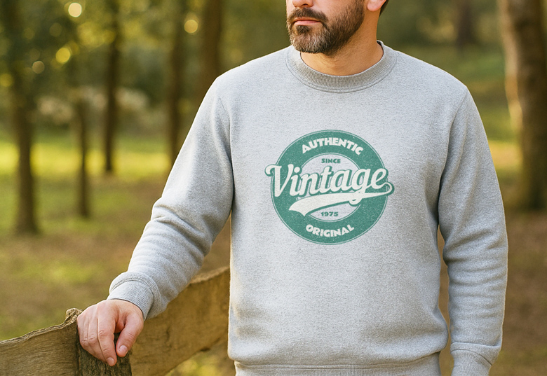 Schwarze und graue Pullover mit dem Text 