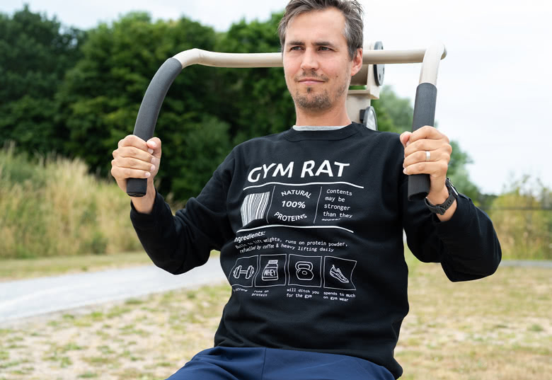 Grey personalised sweatshirt with a sunflower design and 'Plant Mom' text on the chest.