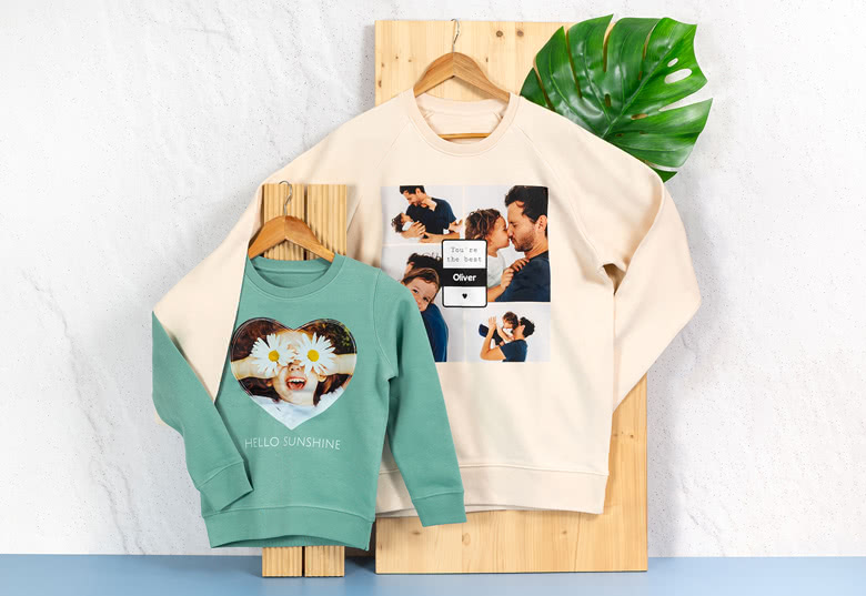 Sweat-shirt personnalisé avec photo et texte - smartphoto