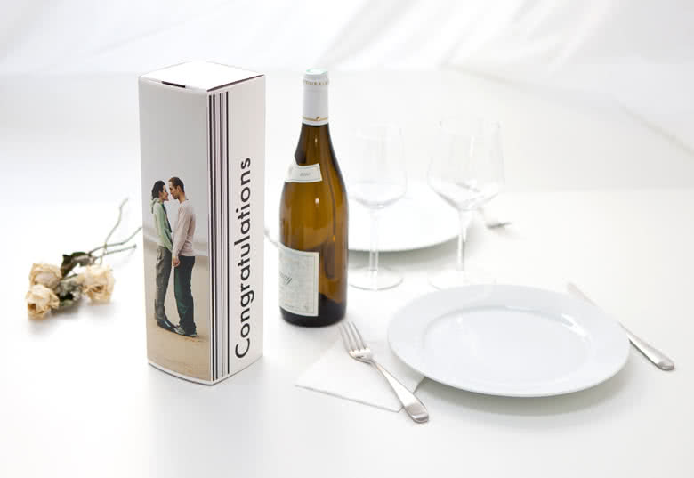 Wein-Box mit eigenem Foto. Persönliche Geschenk-Box für ...