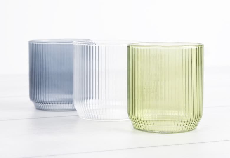 Bougeoir en verre (lot de 6)