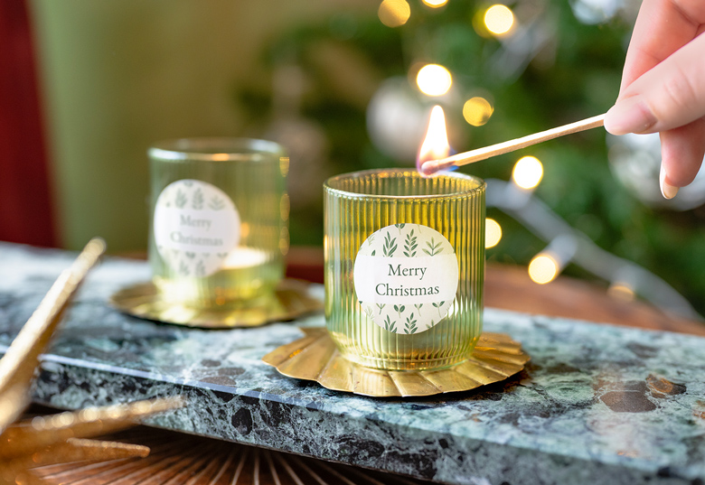 Bougeoir en verre (lot de 6)