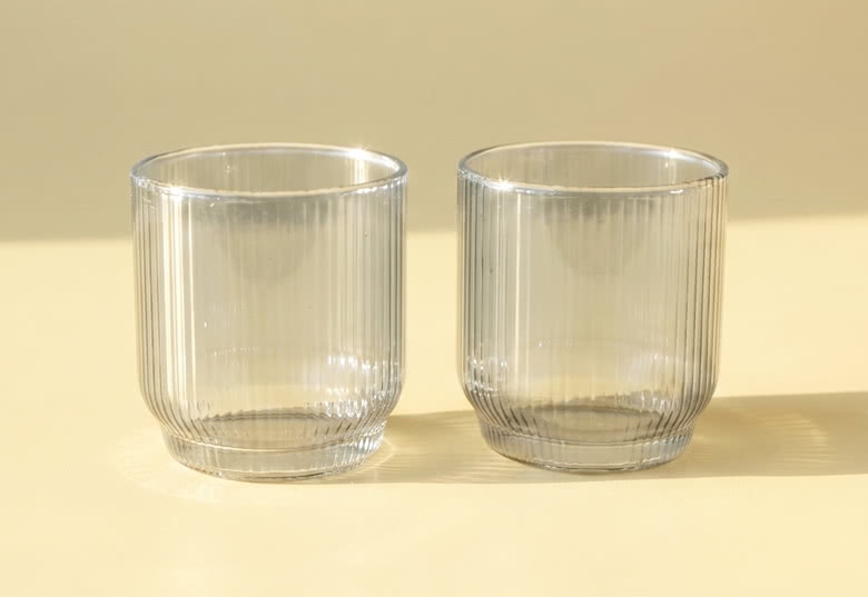 Bougeoir en verre (lot de 6)