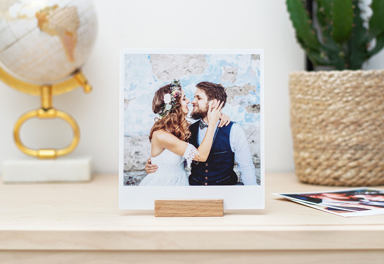 Wooden Photo Stand