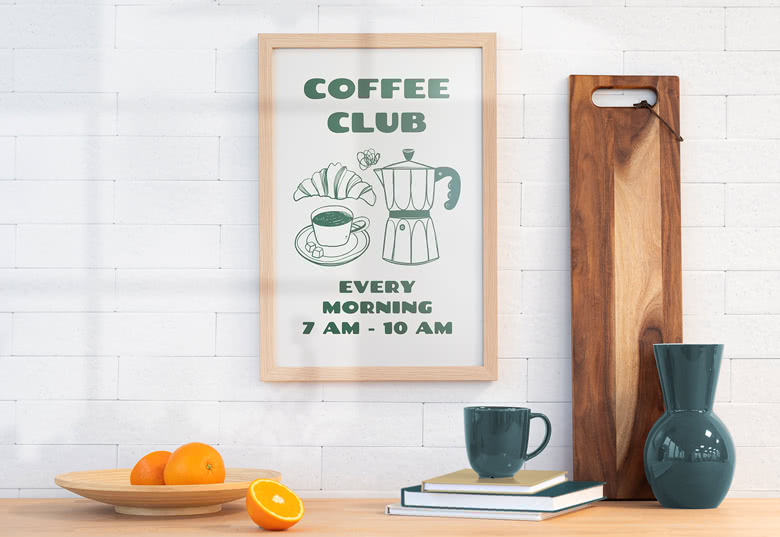 Poster mit Rahmen