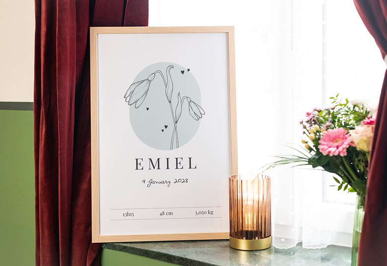 Poster mit Rahmen