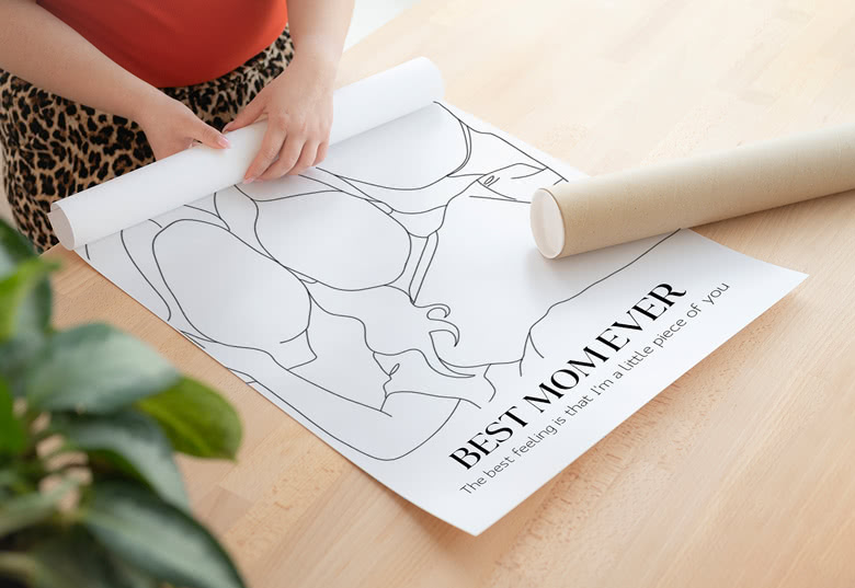 Poster met AI filter