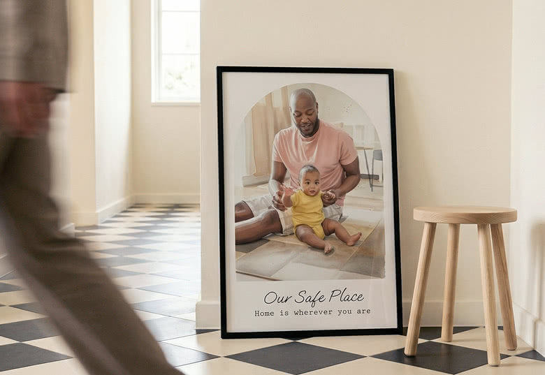 Poster met AI filter