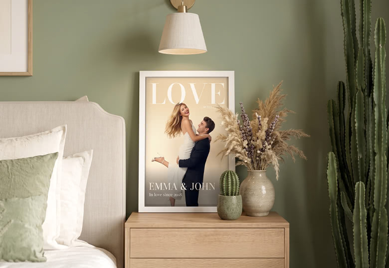 Affiche Couverture de Magazine Luxe