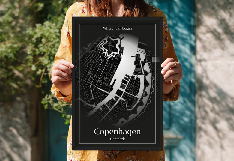 Gepersonaliseerde locatie poster