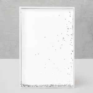 Sølvfarget glitter