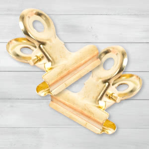 Pinces à documents or