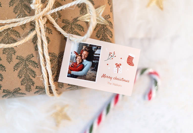 Étiquettes cadeaux personnalisées - Cartes de vœux 