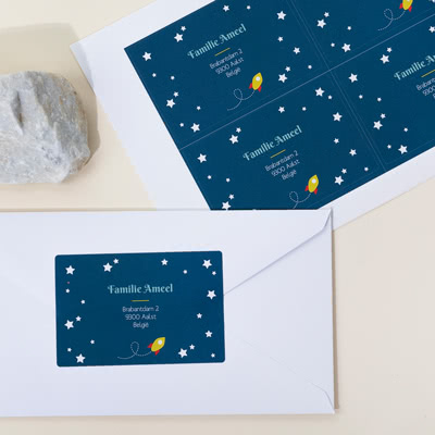 Étiquettes adresse personnalisées - Lot de 16
