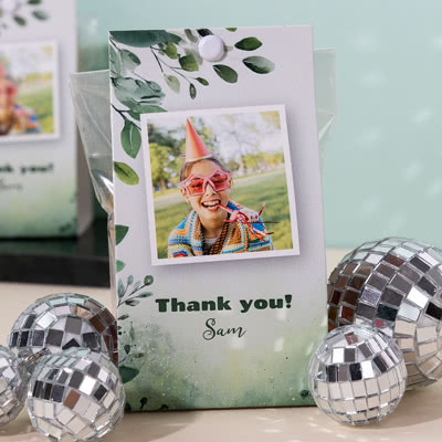 Candy bag with photo-wrapping