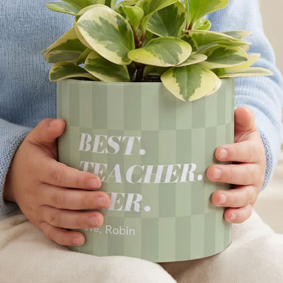Gepersonaliseerde bloempot