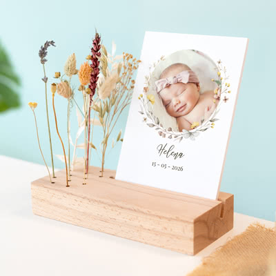 Forex luxe sur support en bois & fleurs séchées Forex luxe sur support en bois & fleurs séchées