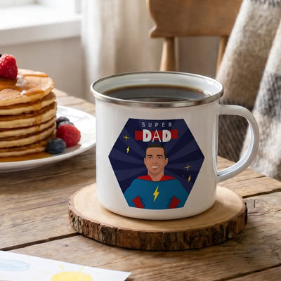 Enamel Mug for dad's Coffee or Tea