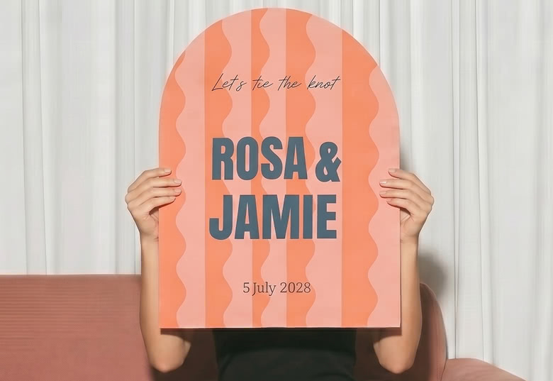 Personalised Welcome Sign