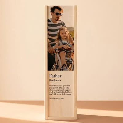 Trälåda till flaska