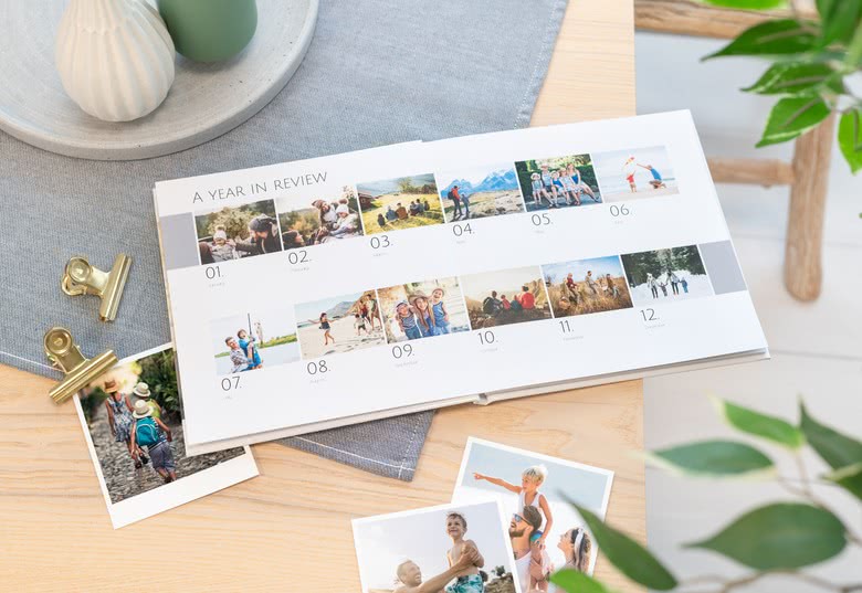 Album photo de l'année - aperçu du design annuel - smartphoto