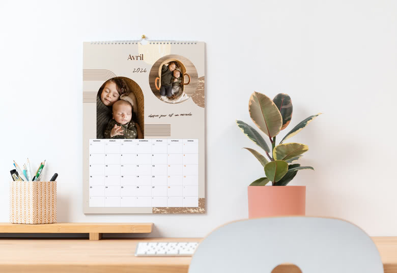Calendrier photo pour la fête des mères personnalisé