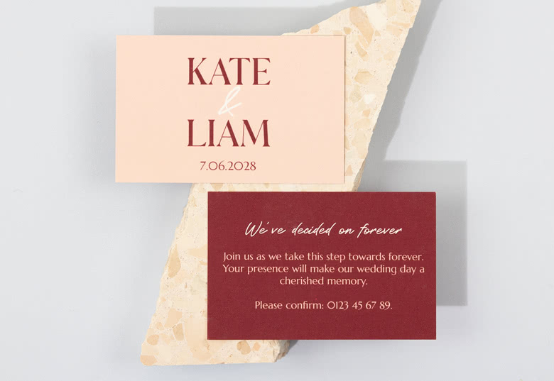 Petit carton d’invitation