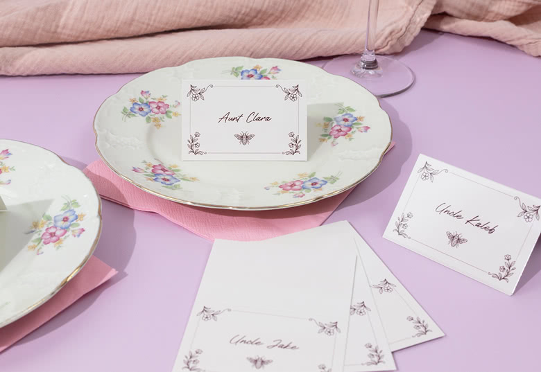 Tafelkaartjes - Set van 12