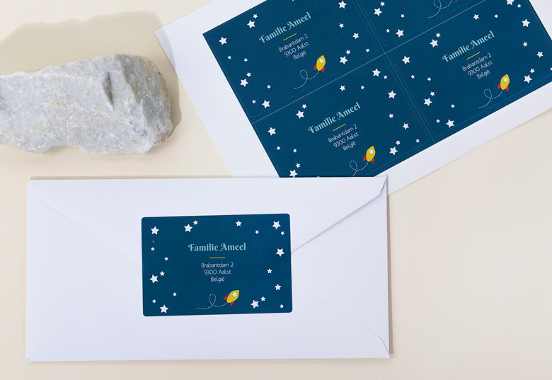 Étiquettes adresse personnalisées - Lot de 16