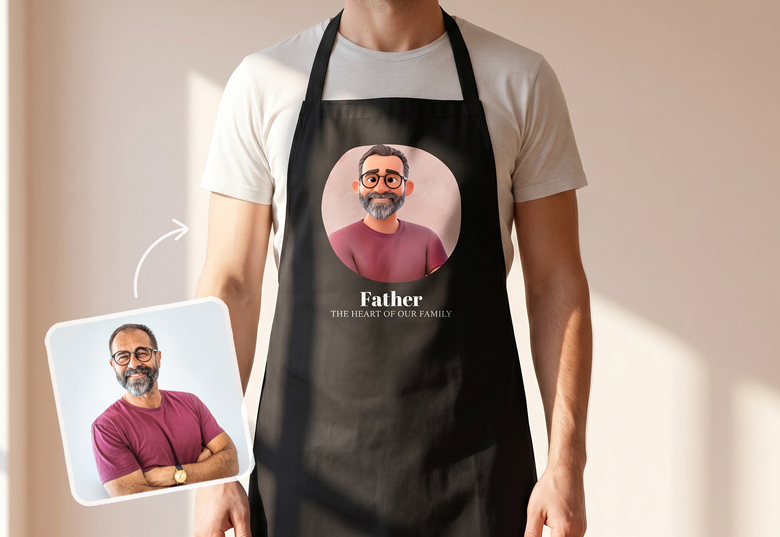 Personalisierte Schürze mit KI