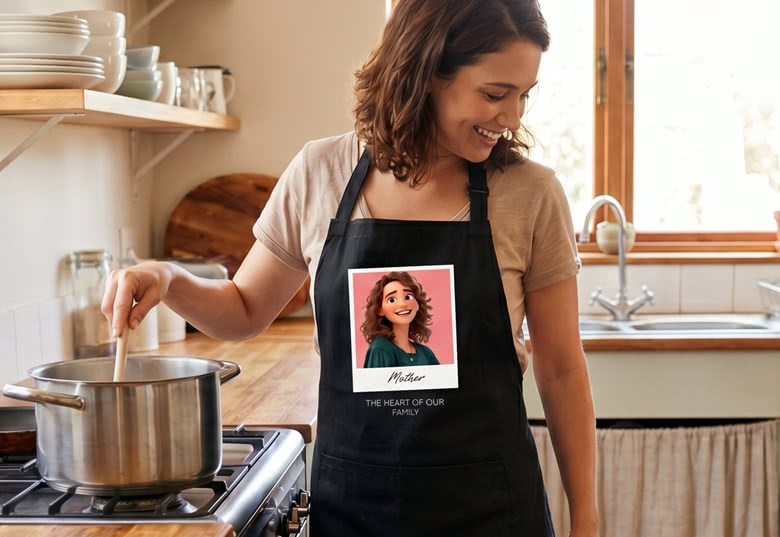 Personalisierte Schürze mit KI