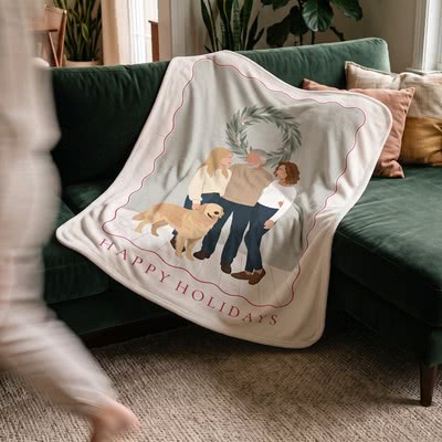 Gepersonaliseerd fleece deken